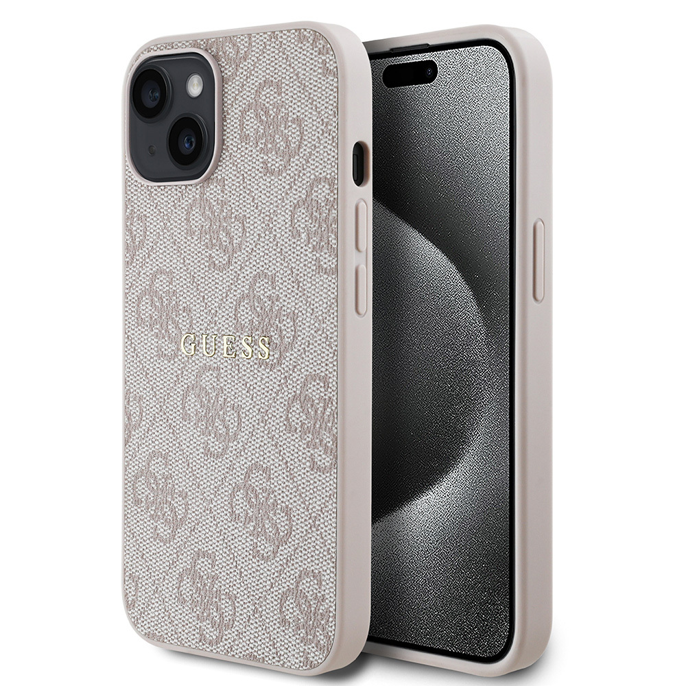 Apple iPhone 14 Case Guess Original Licensed Magsafe Charging Featured 4G Pattern Text Logo Cover - 2