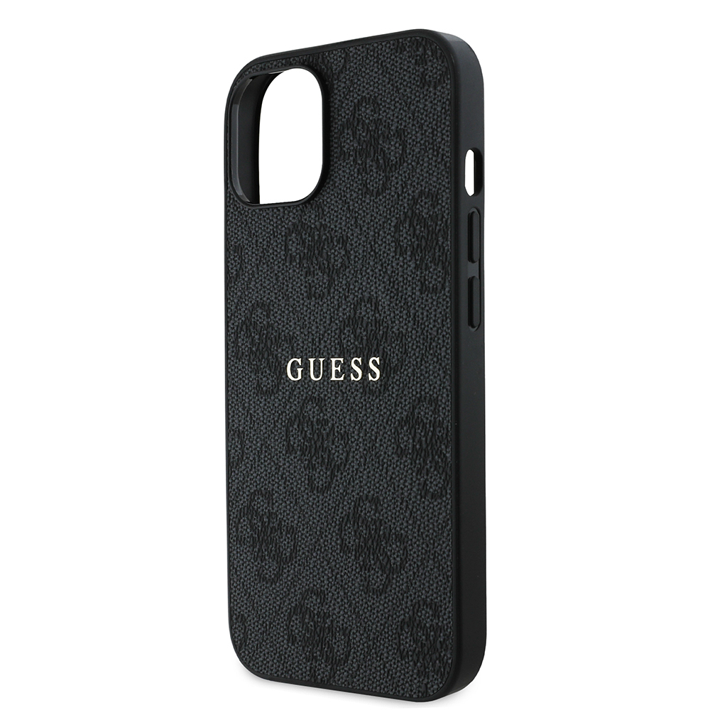 Apple iPhone 14 Case Guess Original Licensed Magsafe Charging Featured 4G Pattern Text Logo Cover - 23