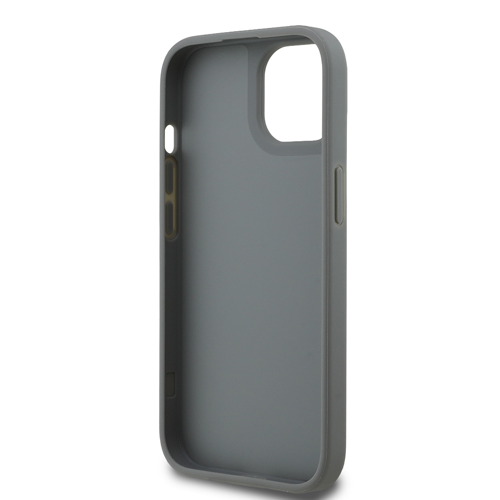 Apple iPhone 14 Case Guess Original Licensed Stone Back Surface Triangle Logo Cover - 11