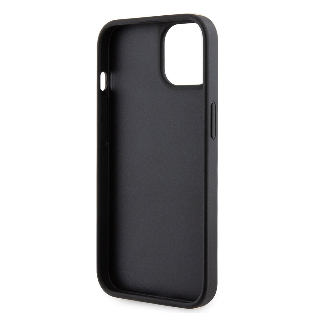Apple iPhone 14 Case Guess Original Licensed Stone Back Surface Triangle Logo Cover - 32