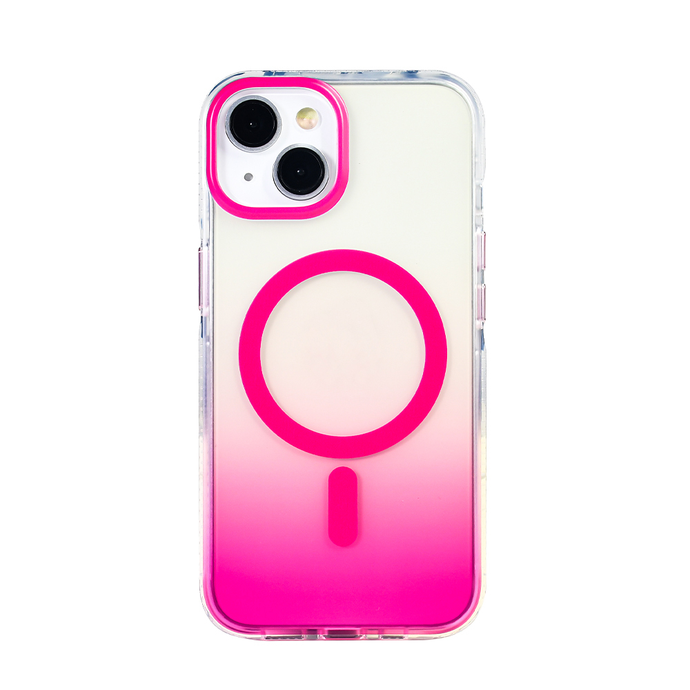 Apple iPhone 14 Case M-safe Charging Feature Transparent Color Transition Zore Toros Cover - 10