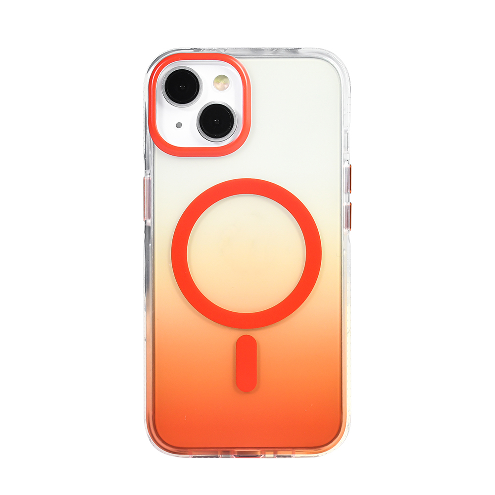 Apple iPhone 14 Case M-safe Charging Feature Transparent Color Transition Zore Toros Cover - 9