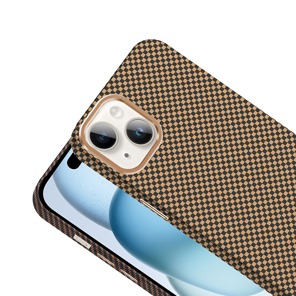 Apple iPhone 14 Case Magsafe Charging Feature Carbon Fiber Look Zore Gros Cover - 11