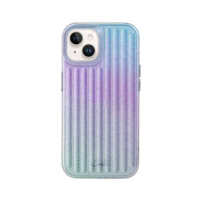 Apple iPhone 14 Case Shining Back Surface Coehl Linear Cover Purple