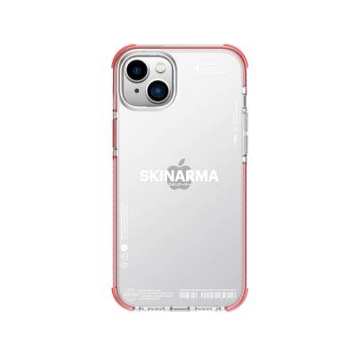 Apple iPhone 14 Case SkinArma Transparent Airbag Design Iro Cover Red