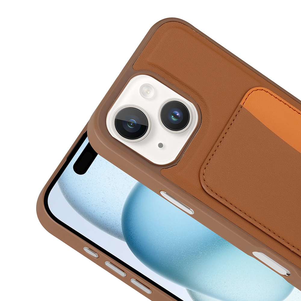 Apple iPhone 14 Case with Card Holder Zore X-Card Silicone Cover - 14