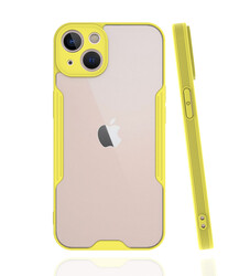 Apple iPhone 14 Case Zore Parfe Cover Yellow