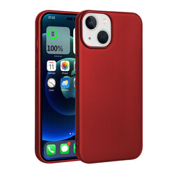 Apple iPhone 14 Case Zore Premier Silicone Cover Red