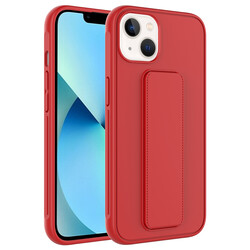 Apple iPhone 14 Case Zore Qstand Cover Red