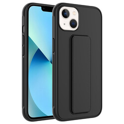 Apple iPhone 14 Case Zore Qstand Cover Black