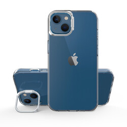 Apple iPhone 14 Case Zore Skuba Cover Silver