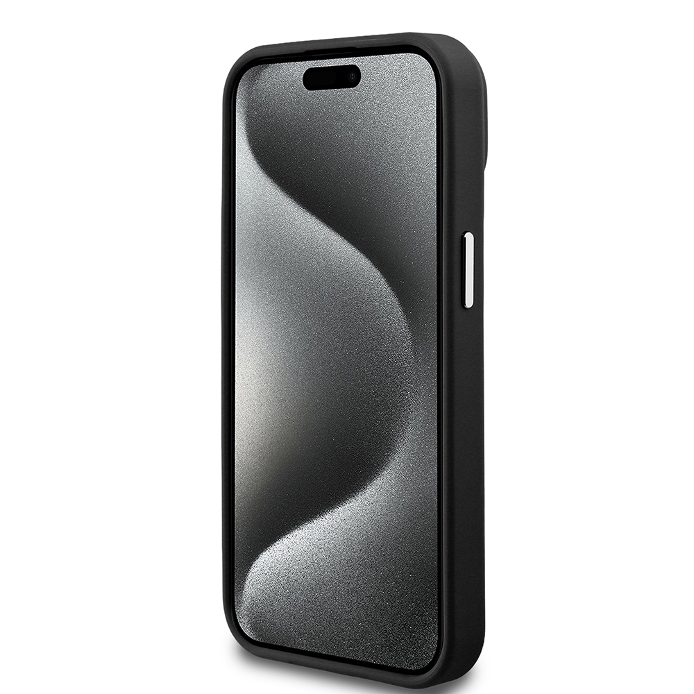 Apple iPhone 14 Kılıf Guess Orjinal Lisanslı M-safe Şarj Özellikli Grained Triangle Kapak - 6