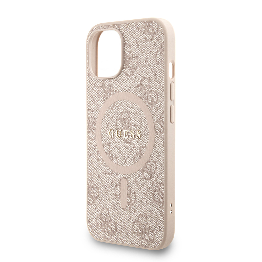 Apple iPhone 14 Kılıf Guess Orjinal Lisanslı M-safe Şarj Özellikli PU Deri Bilek Askı İpli Yazı Logolu Kapak - 15