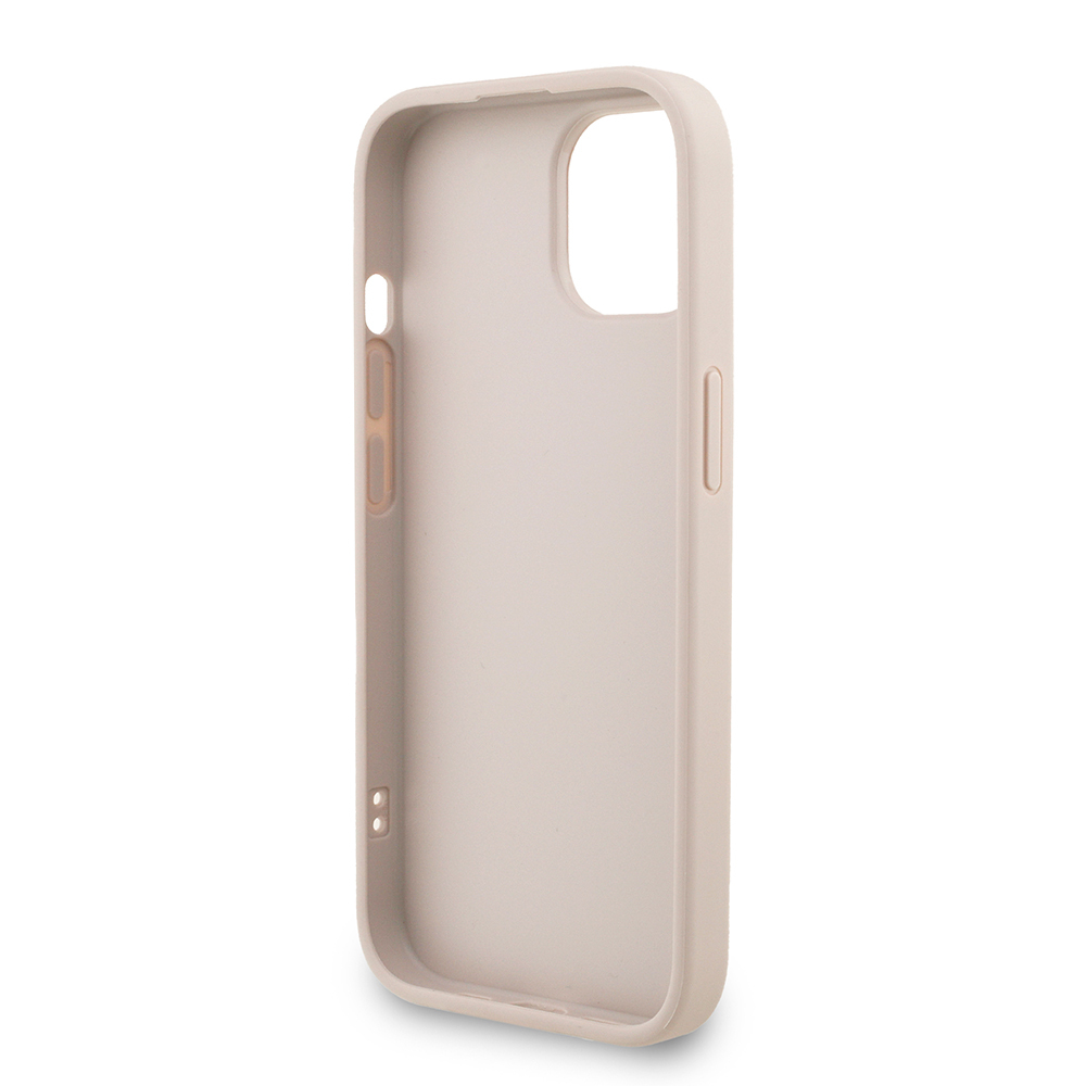 Apple iPhone 14 Kılıf Guess Orjinal Lisanslı PU Deri Bilek Askı İpli Metal Büyük 4G ve Yazı Logolu Kapak - 10