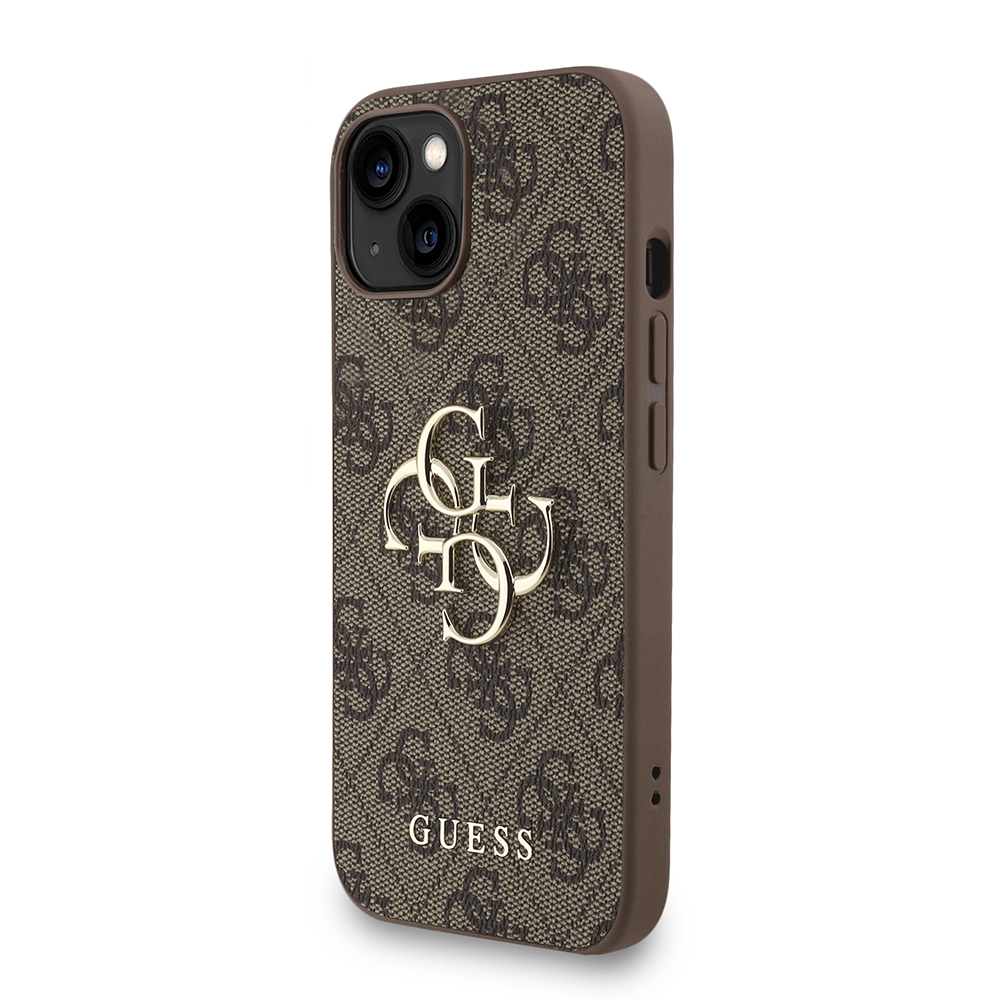 Apple iPhone 14 Kılıf Guess Orjinal Lisanslı PU Deri Bilek Askı İpli Metal Büyük 4G ve Yazı Logolu Kapak - 20