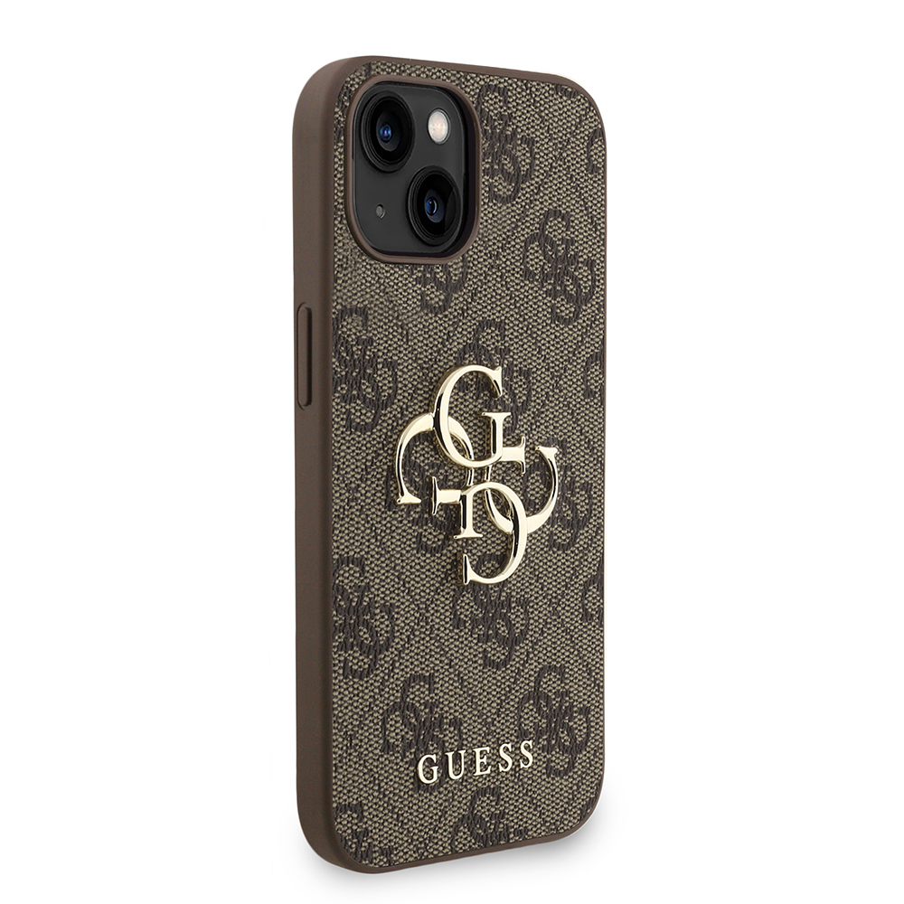 Apple iPhone 14 Kılıf Guess Orjinal Lisanslı PU Deri Bilek Askı İpli Metal Büyük 4G ve Yazı Logolu Kapak - 21