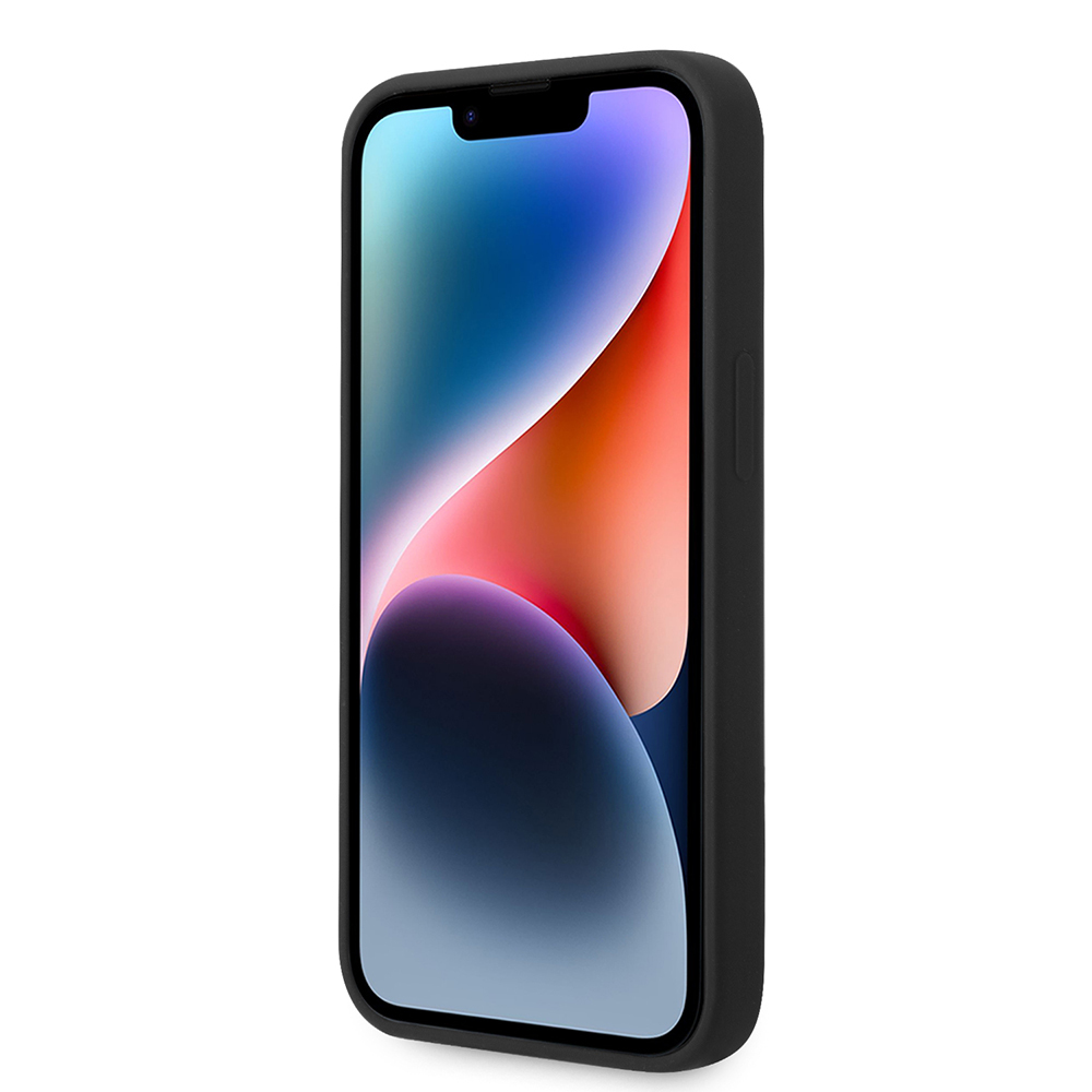 Apple iPhone 14 Kılıf Guess Orjinal Lisanslı Yazı ve Taşlı 4G Logolu Silikon Kapak - 6