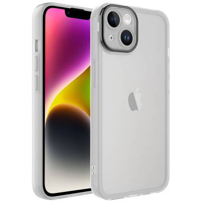 Apple iPhone 14 Kılıf Kamera Korumalı Transparan Zore Post Kapak Renksiz