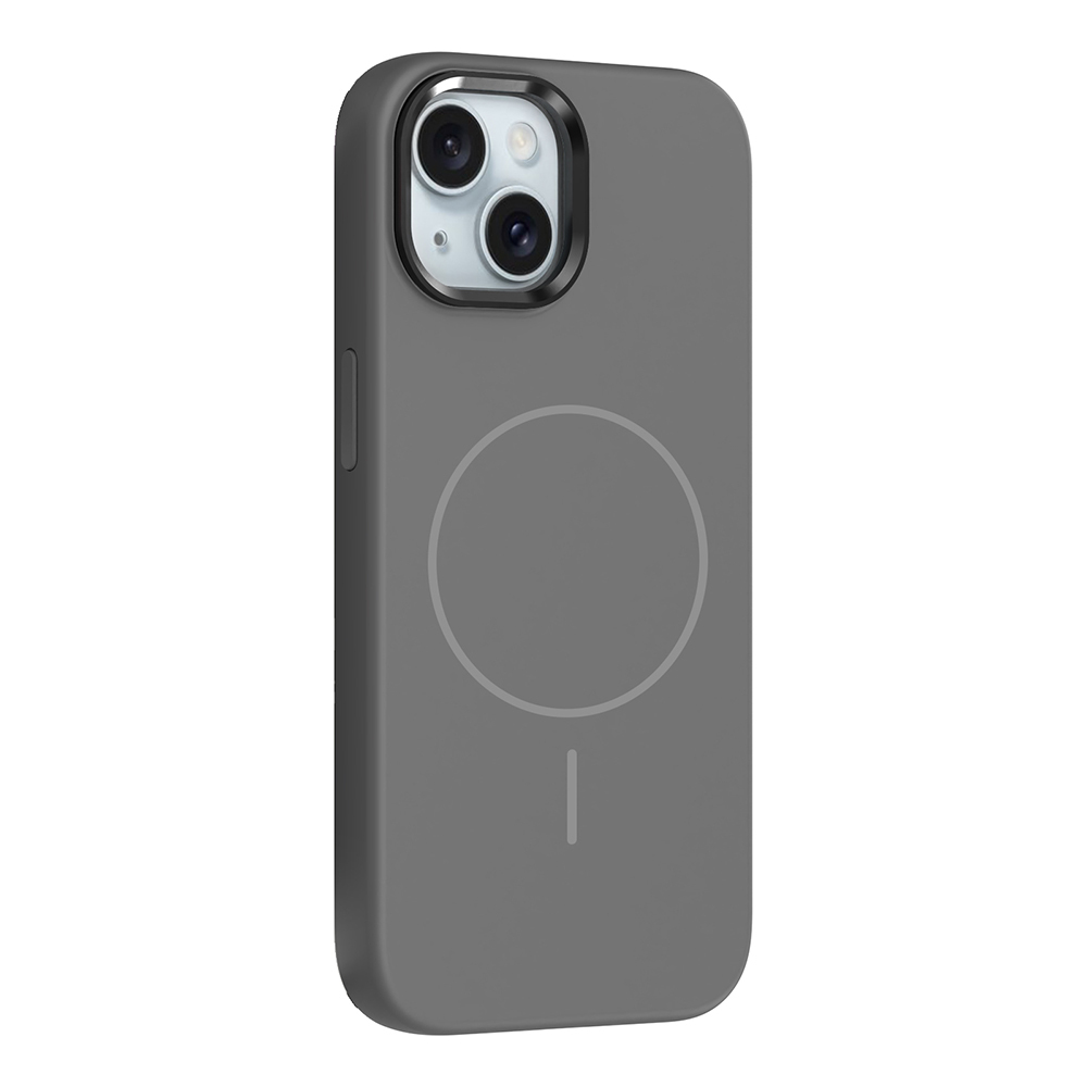 Apple iPhone 14 Kılıf M-Safe Şarj Özellikli Metal Kamera Çerçeveli Zore Edi Silikon Kapak - 9
