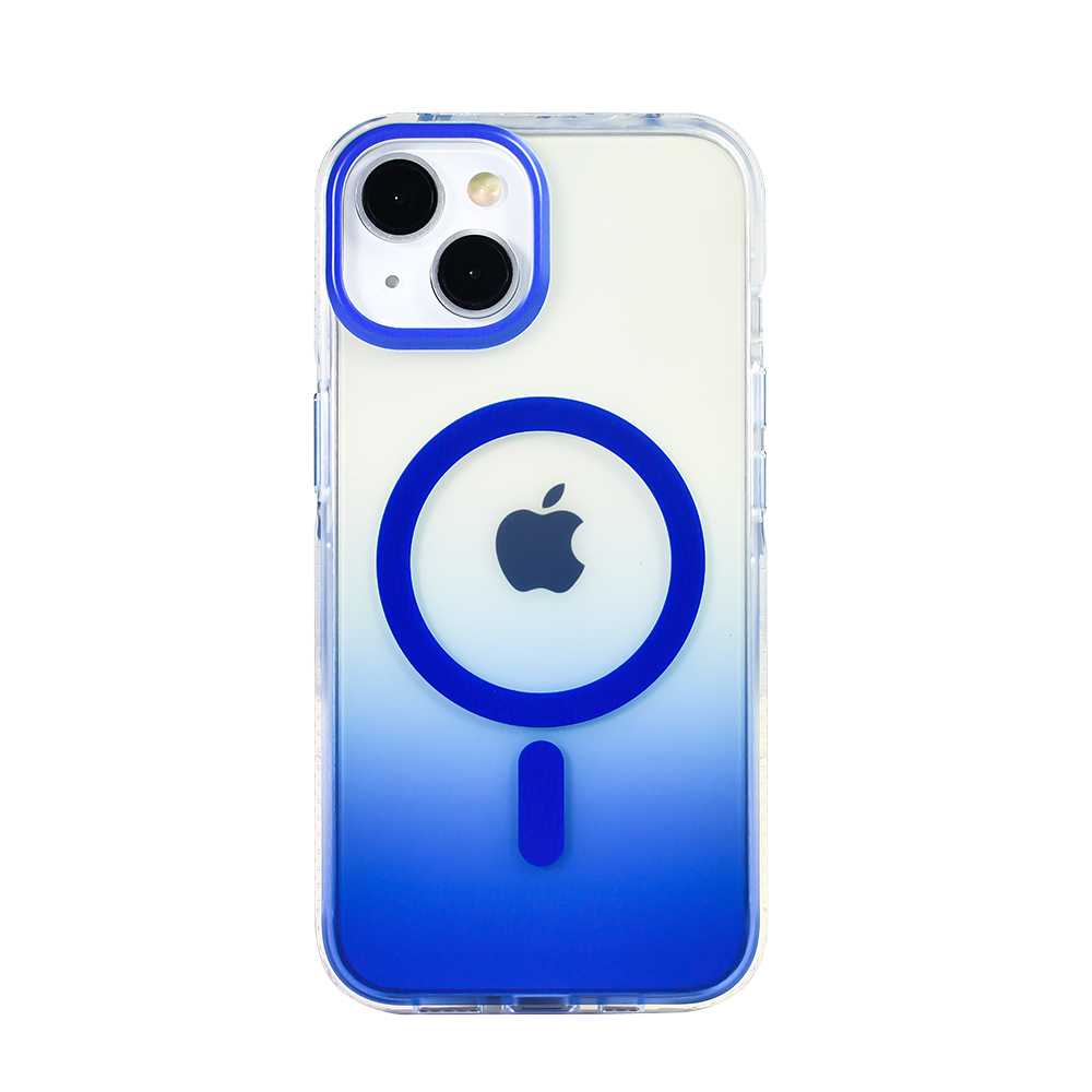 Apple iPhone 14 Kılıf M-safe Şarj Özellikli Transparan Renk Geçişli Zore Toros Kapak - 3