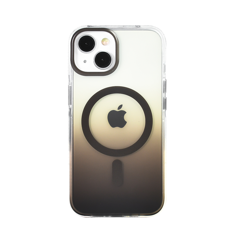 Apple iPhone 14 Kılıf M-safe Şarj Özellikli Transparan Renk Geçişli Zore Toros Kapak - 7