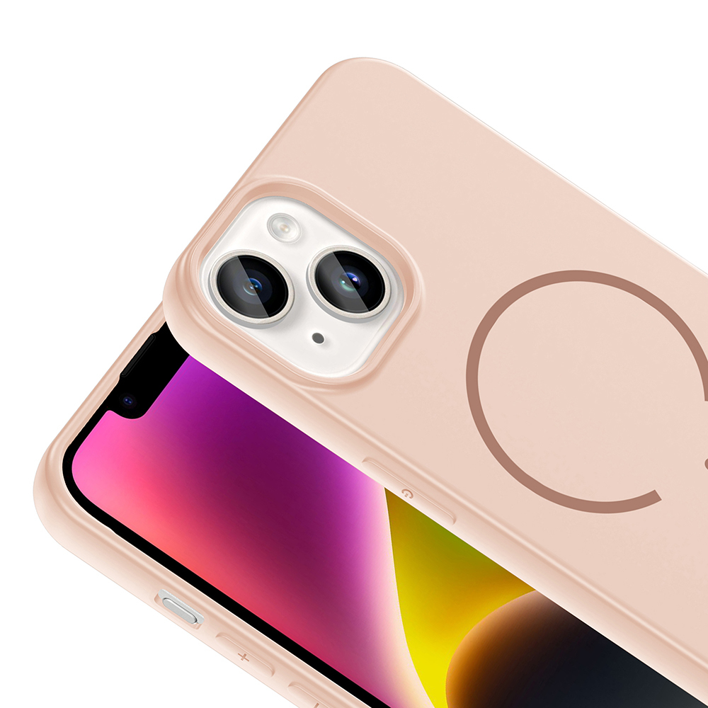 Apple iPhone 14 Kılıf M-safe Şarj Özellikli Zore Meta Kapak - 19