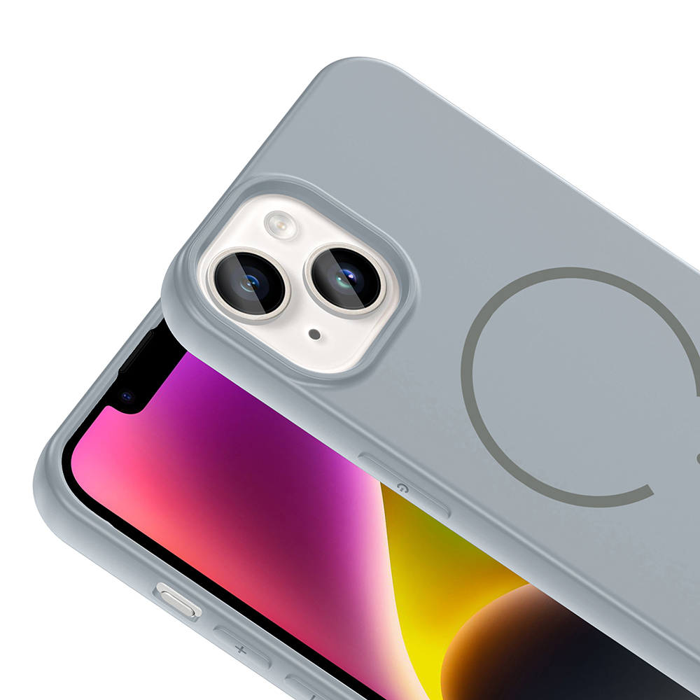 Apple iPhone 14 Kılıf M-safe Şarj Özellikli Zore Meta Kapak - 21