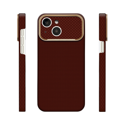 Apple iPhone 14 Kılıf M-Safe Şarj Özellikli Zore Paris Zerre Sert PC Kapak Kırmızı