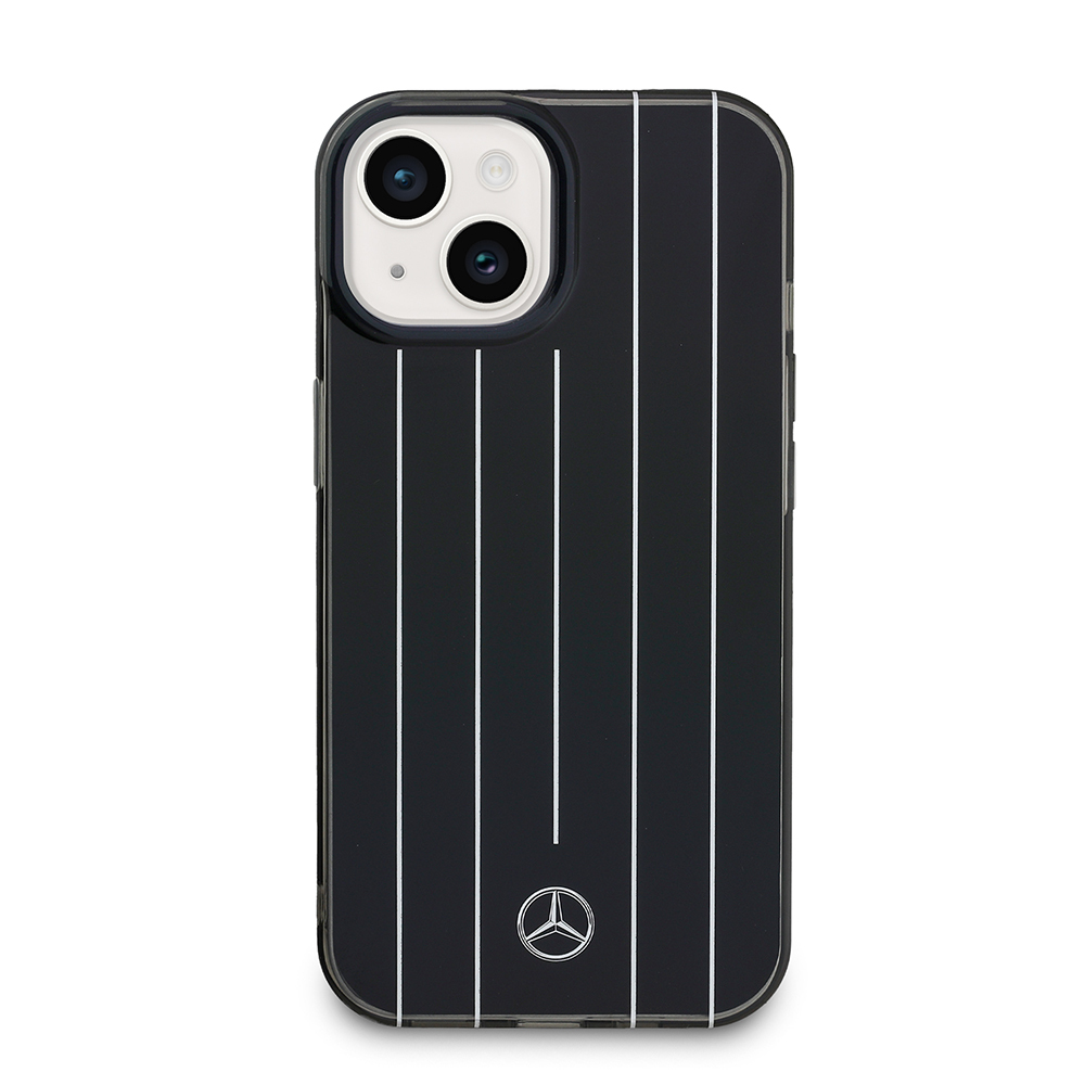 Apple iPhone 14 Kılıf Mercedes Benz Orjinal Lisanslı New Urban 3 Sert PC Paralel Çizgi Desenli Kapak - 5