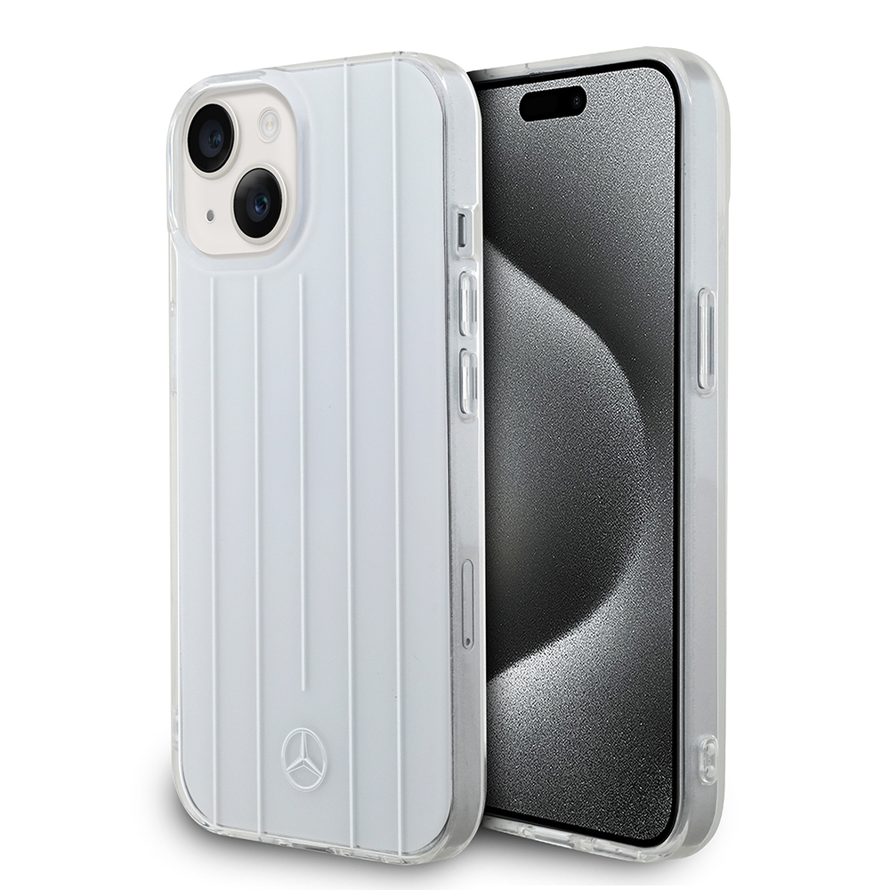 Apple iPhone 14 Kılıf Mercedes Benz Orjinal Lisanslı New Urban 3 Sert PC Paralel Çizgi Desenli Kapak - 3