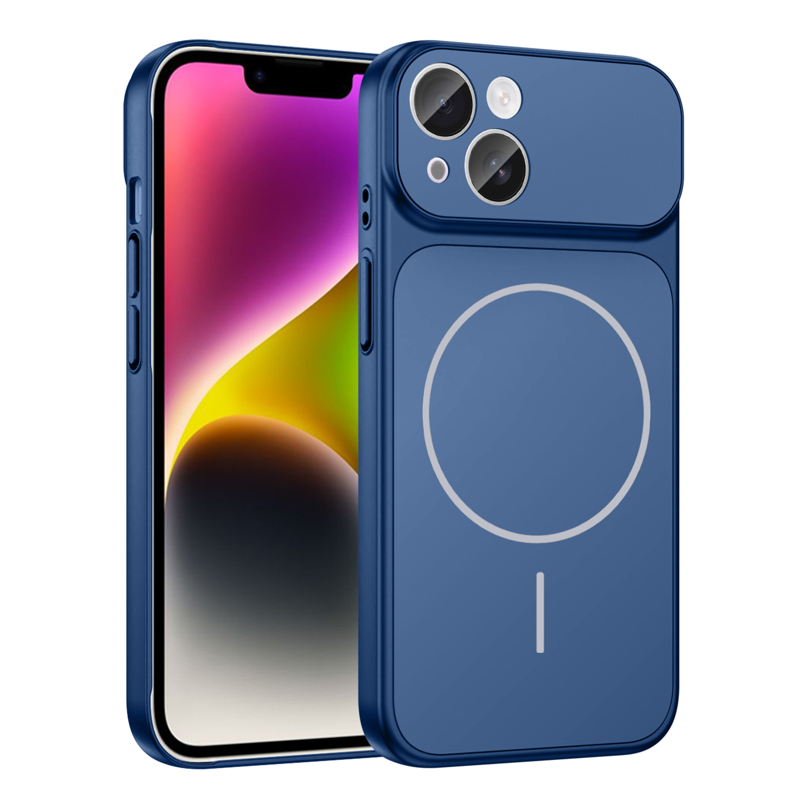 Apple iPhone 14 Kılıf Zore M-Safe Şarj Özellikli Kamera Korumalı Formen Kapak - 6