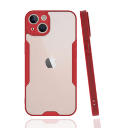 Apple iPhone 14 Kılıf Zore Parfe Kapak Kırmızı