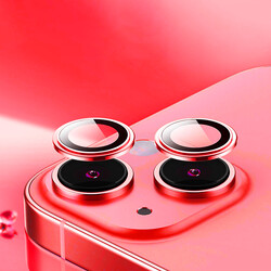 Apple iPhone 14 ​​​Plus Wiwu Lens Guard Metal Kamera Lens Koruyucu Kırmızı