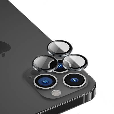 Apple iPhone 14 Pro ​Benks King Kong PVD Kamera Lens Koruyucu Siyah