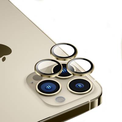 Apple iPhone 14 Pro ​Benks King Kong PVD Kamera Lens Koruyucu Gold