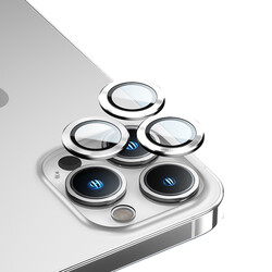 Apple iPhone 14 Pro Benks New KR Kamera Lens Koruyucu Gümüş