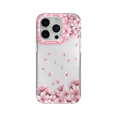 Apple iPhone 14 Pro Case Double IMD Printed Licensed Switcheasy Artist Sakura Cover Pink