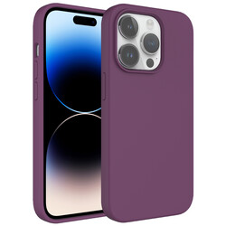Apple iPhone 14 Pro Case Liquid Technology Erasable Hard Zore Kivi Cover Purple