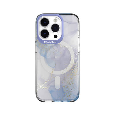 Apple iPhone 14 Pro Case Magsafe Charging Feature Double IMD Printed Licensed Switcheasy Artist-M Veil Cover Purple