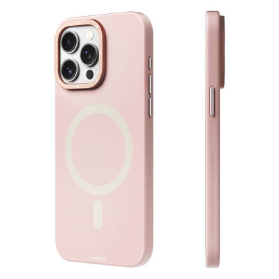 Apple iPhone 14 Pro Case Magsafe Charging Feature Scratch and Abrasion Resistant Youngkit Velvet Series Cover Pink