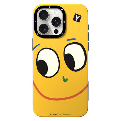 Apple iPhone 14 Pro Case Magsafe Charging Featured Sunshine Design Youngkit Daily Happy Series Cover Yellow