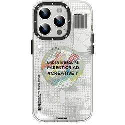 Apple iPhone 14 Pro Case Magsafe Charging Featured YoungKit Camouflage Series Cover White