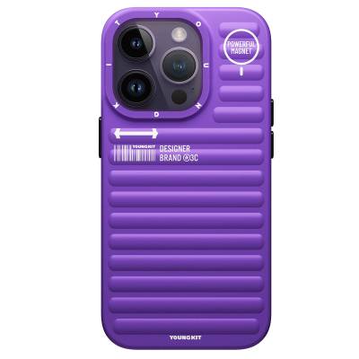 Apple iPhone 14 Pro Case Matte Color Design YoungKit Original Series Cover Purple