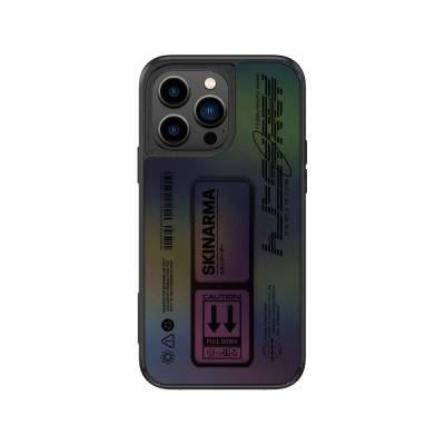 Apple iPhone 14 Pro Case SkinArma Holographic Design Stand Leather Look Kira Kobai Cover Colorful