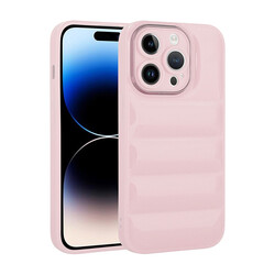 Apple iPhone 14 Pro Case With Camera Protection Glossy Airbag Zore Galya Cover Pink