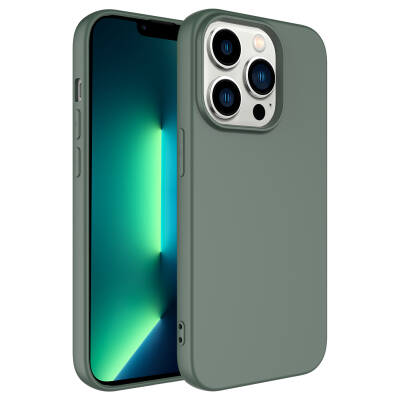 Apple iPhone 14 Pro Case Zore LSR Lansman Cover Dark Green