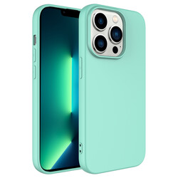 Apple iPhone 14 Pro Case Zore Mara Lansman Cover Açık Yeşil