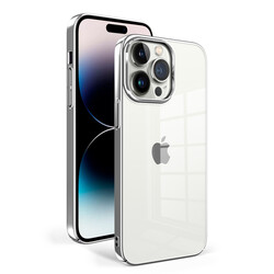 Apple iPhone 14 Pro Case Zore Sun Cover Silver