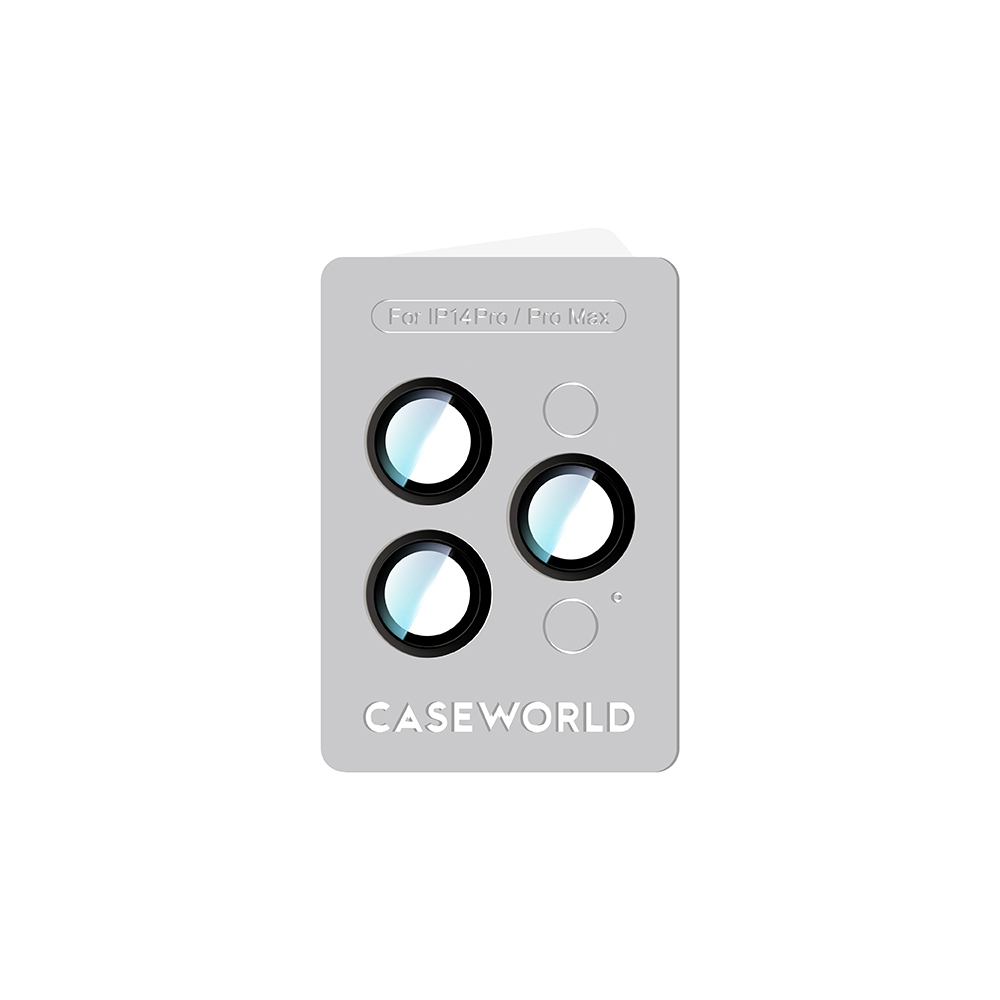 Apple iPhone 14 Pro CaseWorld Alloy Series Oleophobic Anti-Reflective Camera Lens Protector - 8