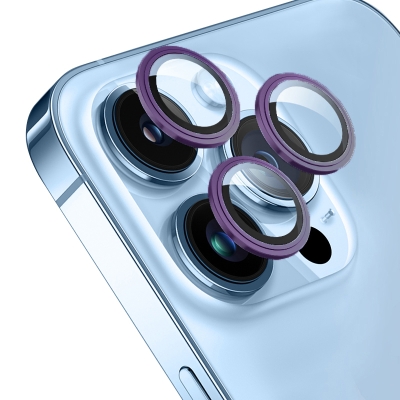Apple iPhone 14 Pro Go Des CL-10 Camera Lens Protector Derin Mor